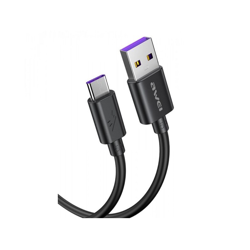 Καλώδιο φόρτισης & data – Type-C – CL-113T – Fast Charge – 5A – AWEI – 887936