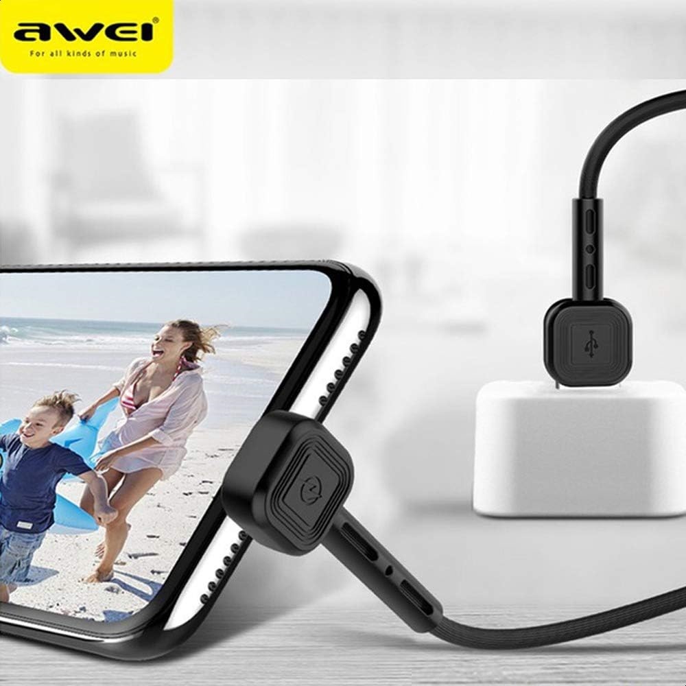Καλώδιο φόρτισης & stand συσκευής – Micro USB – CL-67 – AWEI – 888162 – White