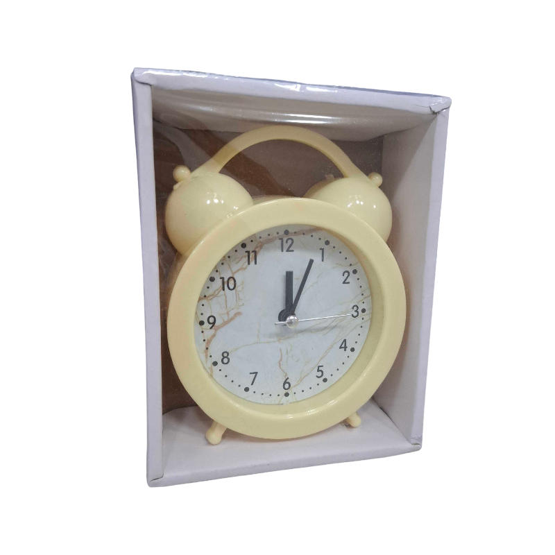 Επιτραπέζιο ρολόι – Ξυπνητήρι – 616D – 906168 – Yellow