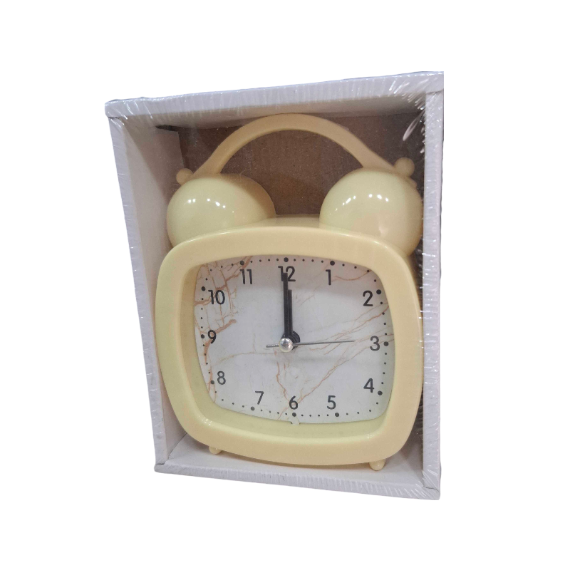 Επιτραπέζιο ρολόι – Ξυπνητήρι – 618D – 906182 – Yellow