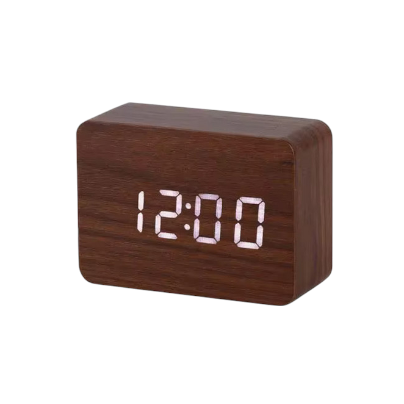 Ψηφιακό ρολόι – Ξυπνητήρι – ET009 – 909481 – Brown