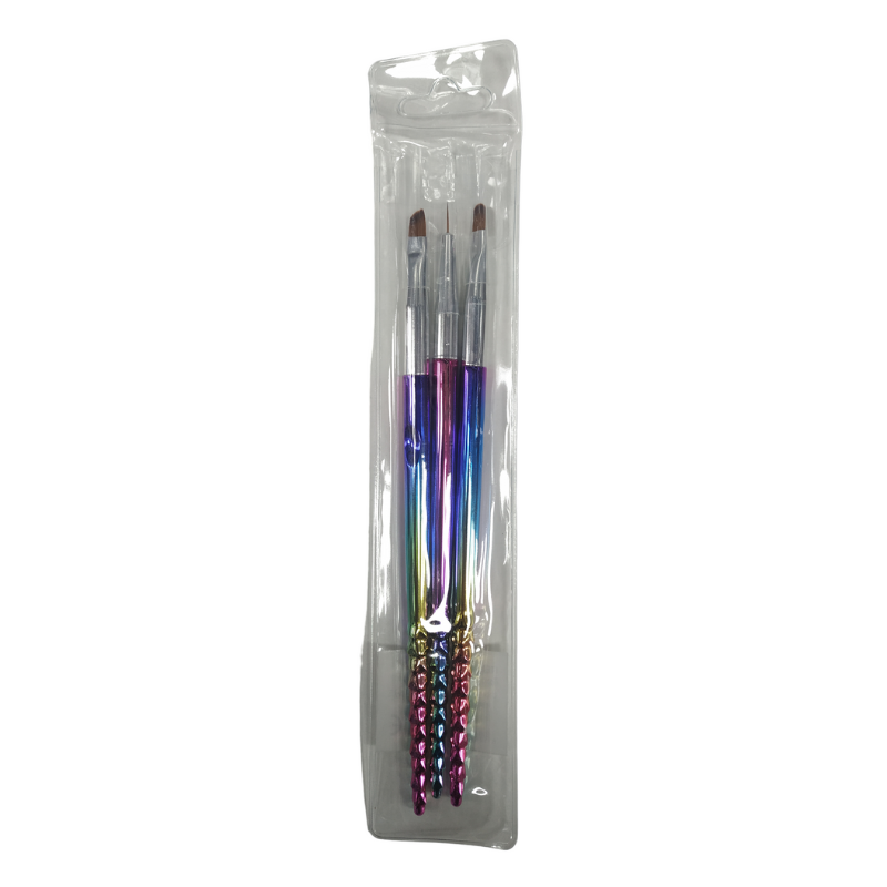 Σετ πινέλα μανικιούρ Nail Art – B105 – 3pcs – 910457