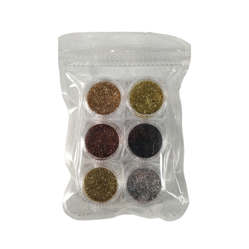 Σετ Glitter νυχιών Nail Art – Diamond Glitter – 6pcs – 910587