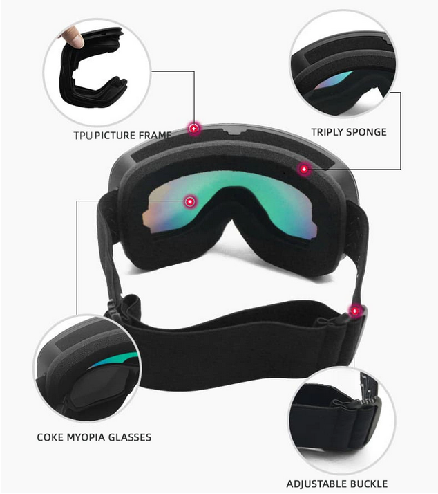 Μάσκα Σκι – HX037 – 920679 – Black/Black