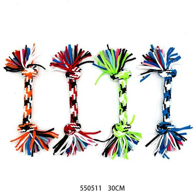 Παιχνίδι σκύλου σχοινί με κόμπους – 30cm – 12pcs – 550511