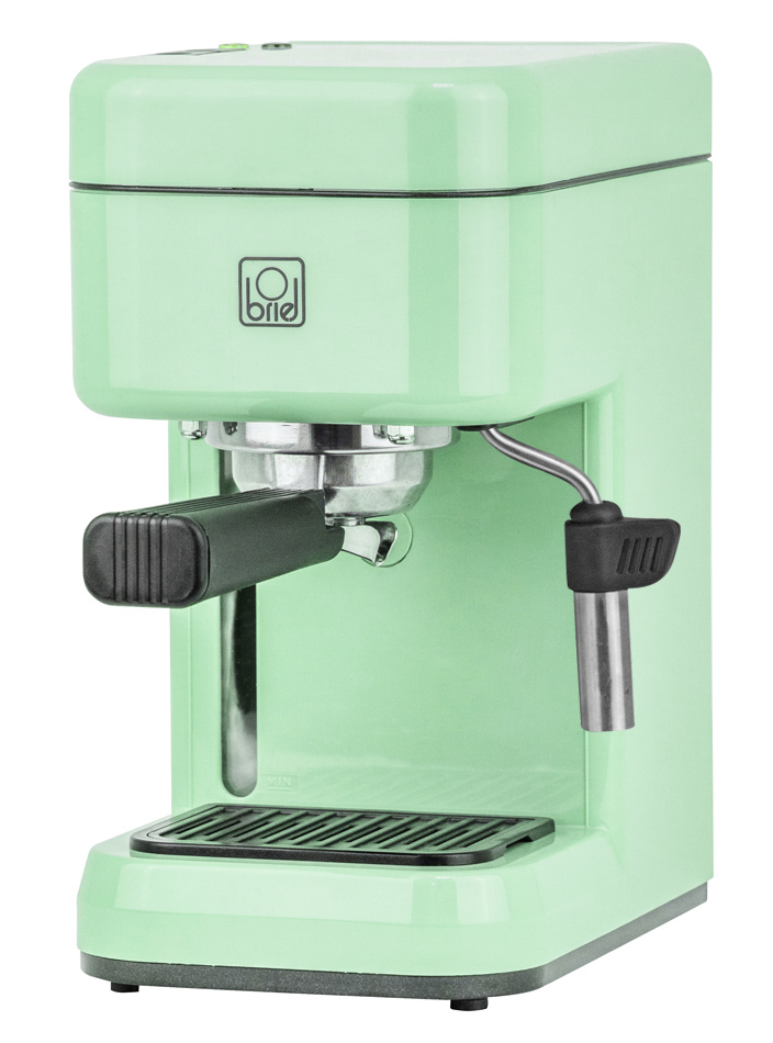 BRIEL μηχανή espresso B14S, 20 bar, με ακροφύσιο, πράσινη