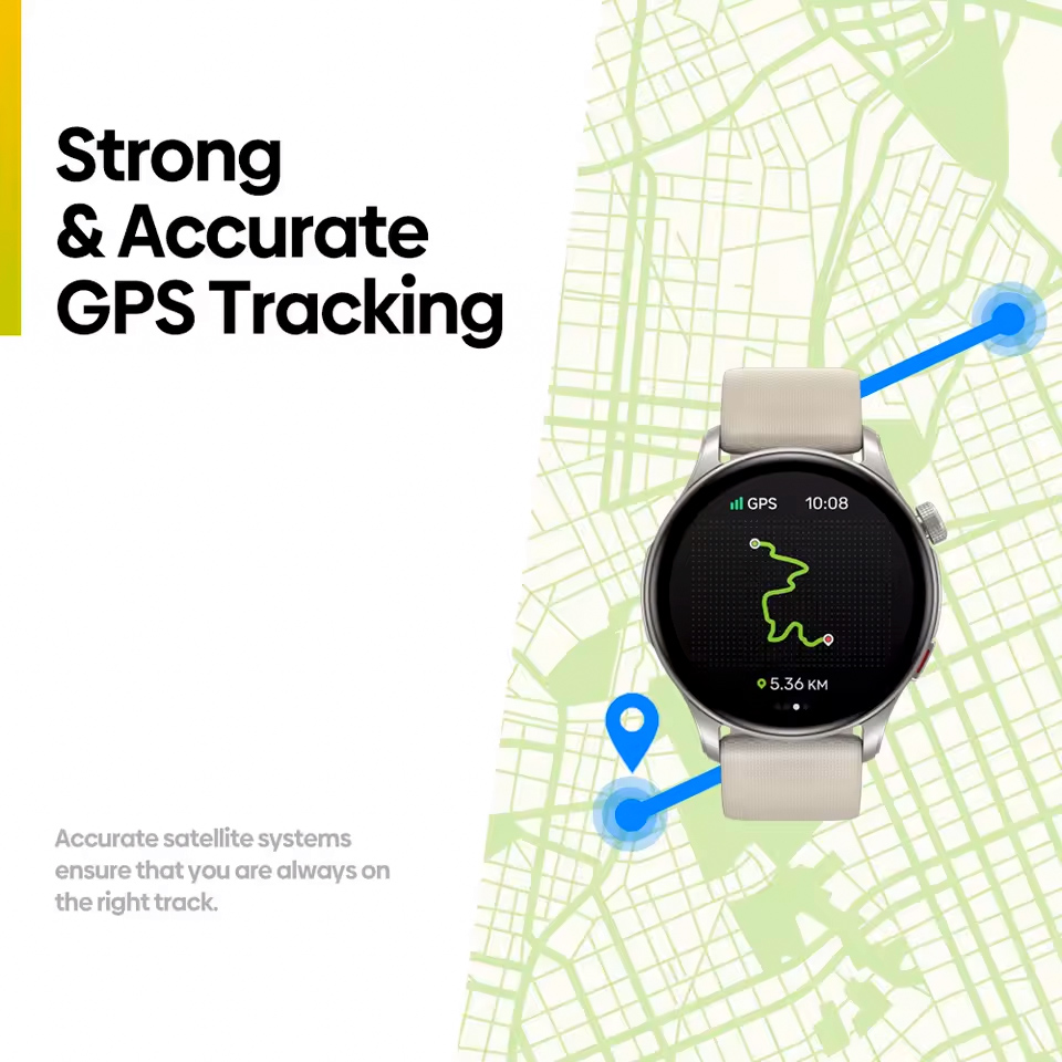 ZEBLAZE smartwatch Btalk 3 GPS, heart rate, 1.43″ AMOLED, GPS, 3 ATM, γκρι