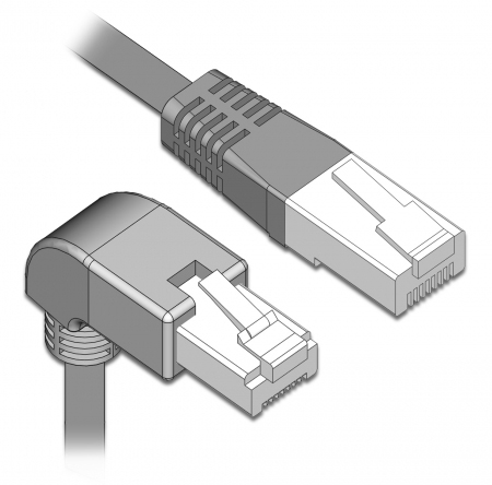 POWERTECH καλώδιο δικτύου CAB-N165, Cat 5e U/UTP, CCA 26AWG, 1m, γκρι