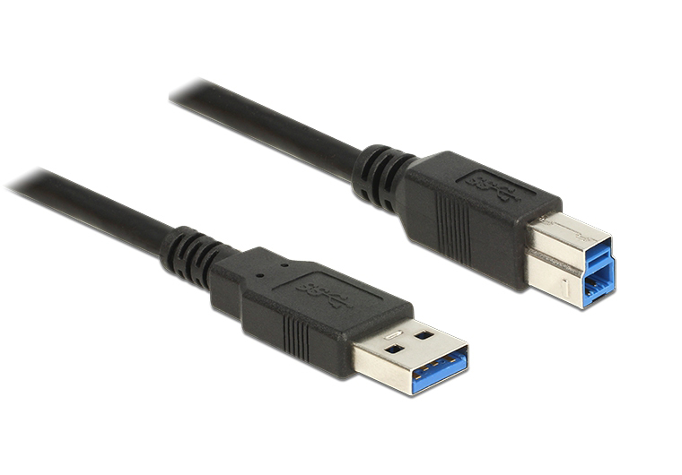 POWERTECH καλώδιο USB 3.0 (A) σε USB 3.0 (B), 1.5m, μαύρο