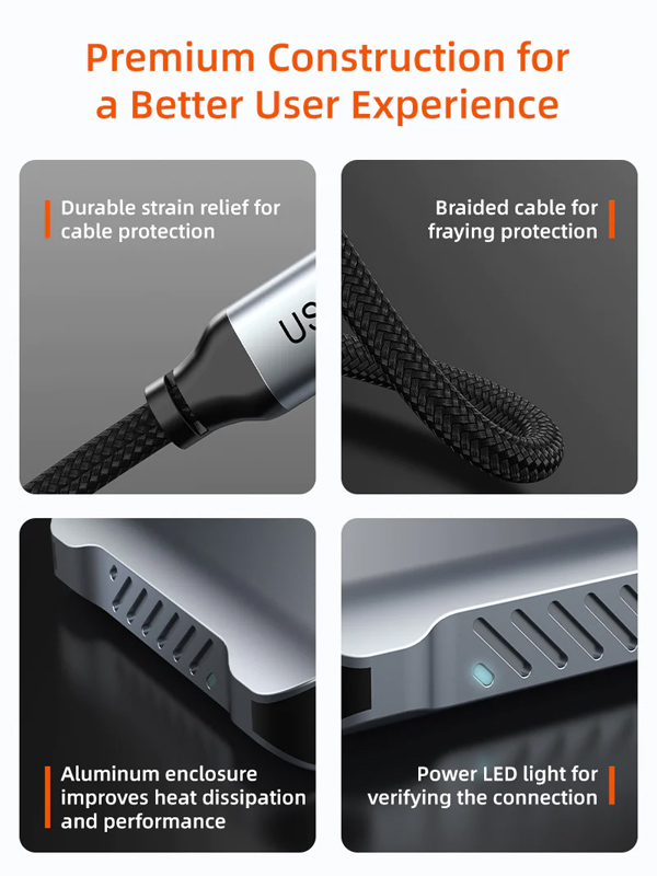 CABLETIME αντάπτορας DisplayPort σε 2x HDMI CT-DM2H8K-AG, 8K/30Hz, γκρι