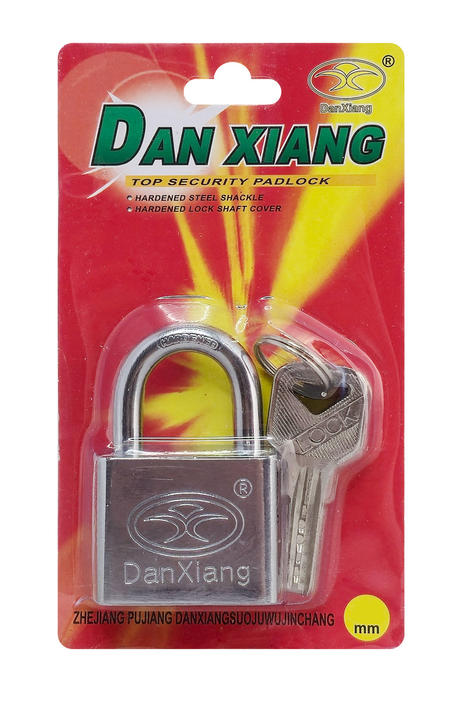 DAN XIANG λουκέτο πέταλο με κλειδί ασφαλείας CTL-0033, 40mm, μεταλλικό