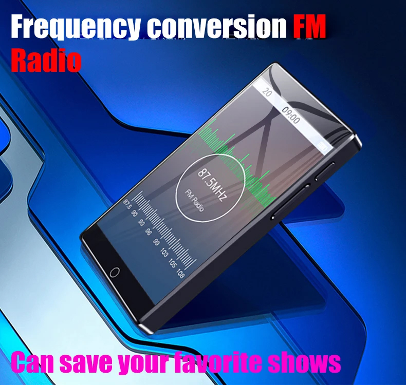 RUIZU MP3 player Η1 με οθόνη αφής 4″, 32GB, ελληνικό μενού, Bluetooth, μαύρο