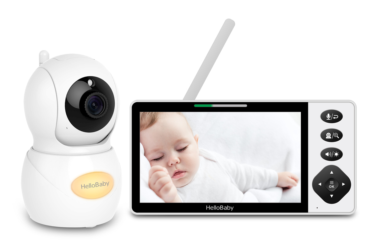 HELLOBABY ενδοεπικοινωνία μωρού HB6084L με κάμερα & οθόνη 5.5″, 720p, PTZ