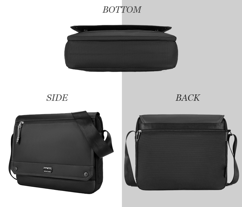 ARCTIC HUNTER τσάντα ώμου K00093 με θήκη laptop 14″, 9L, μαύρη