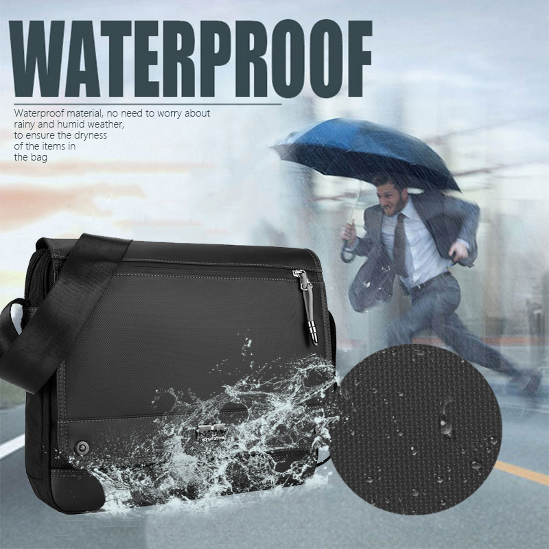 ARCTIC HUNTER τσάντα ώμου K00093 με θήκη laptop 14″, 9L, μαύρη