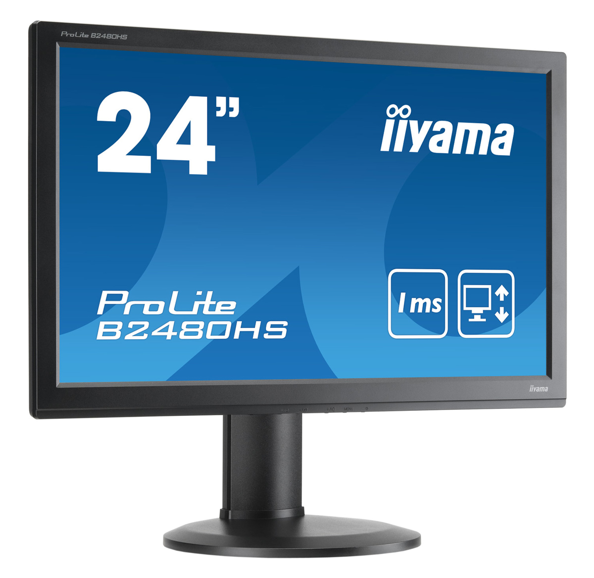 IIYAMA used οθόνη B2480H LED, 24" 1920x1080, VGA/DVI/HDMI, Grade A