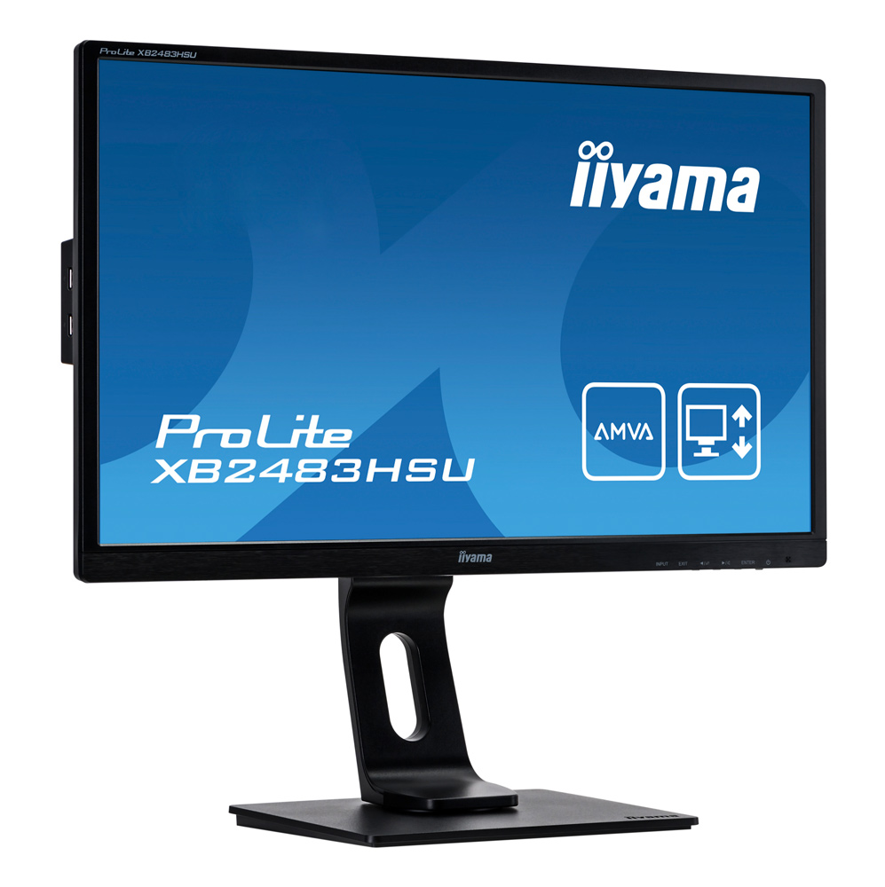 IIYAMA used οθόνη XB2483HSU LED, 23.8″, 1920×1080, VGA/HDMI/DisplayPort, Grade A