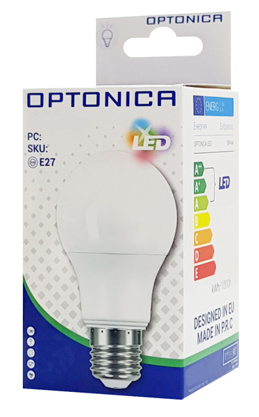 OPTONICA LED λάμπα A60 1775, 9W, 4500K, E27, 806lm
