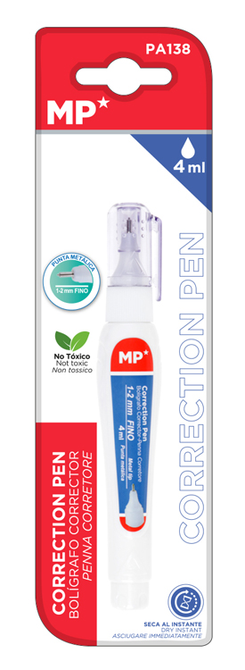 MP Διορθωτικό υγρό σε στυλό ακριβείας PA138, 1.2mm, 4ml