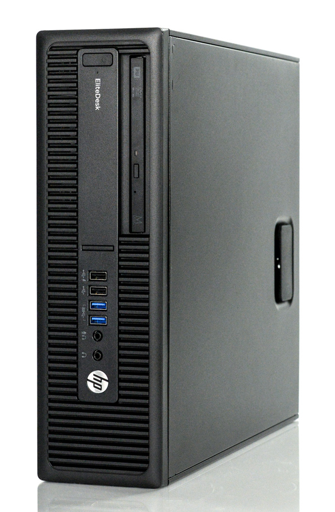 HP PC EliteDesk 705 G2 SFF, Refurbished Grade A Repainted, A10-8750B, 8/128GB SSD, DVD, FreeDOS