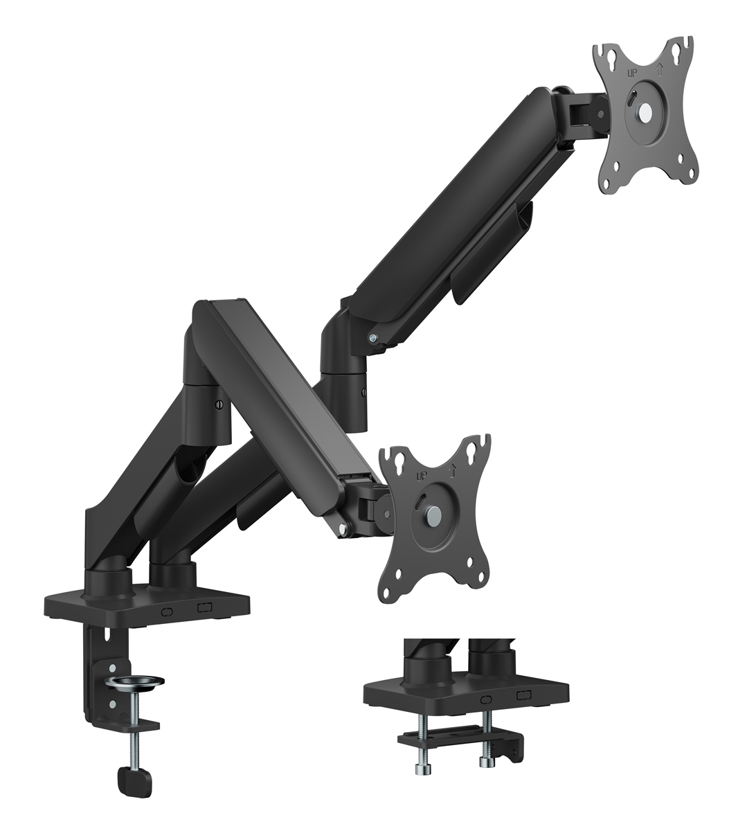 POWERTECH βάση γραφείου για 2x οθόνες PT-1425, 17-32″, έως 9kg