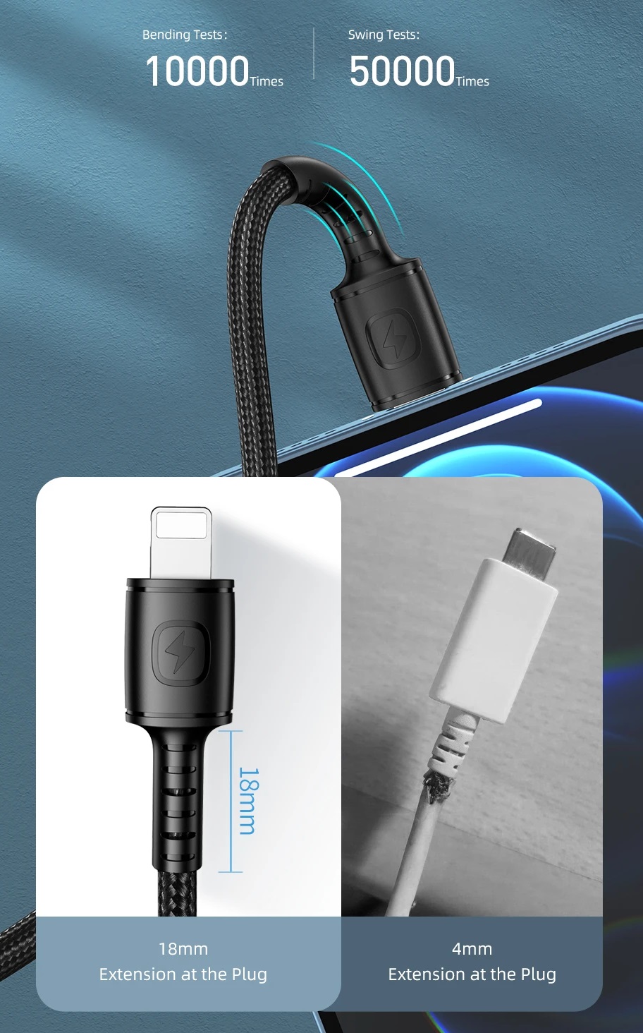 Καλώδιο φόρτισης & data – Type-C σε Lightning – CL-118L – 20W – AWEI – 887950