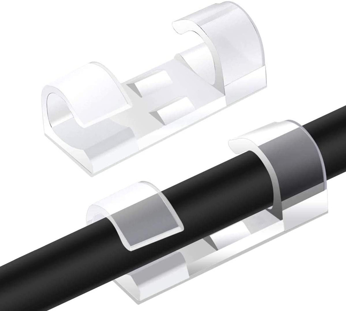POWERTECH οργανωτής καλωδίων TIES-031, 3.3×1.3×1.2cm, διαφανές, 12τμχ