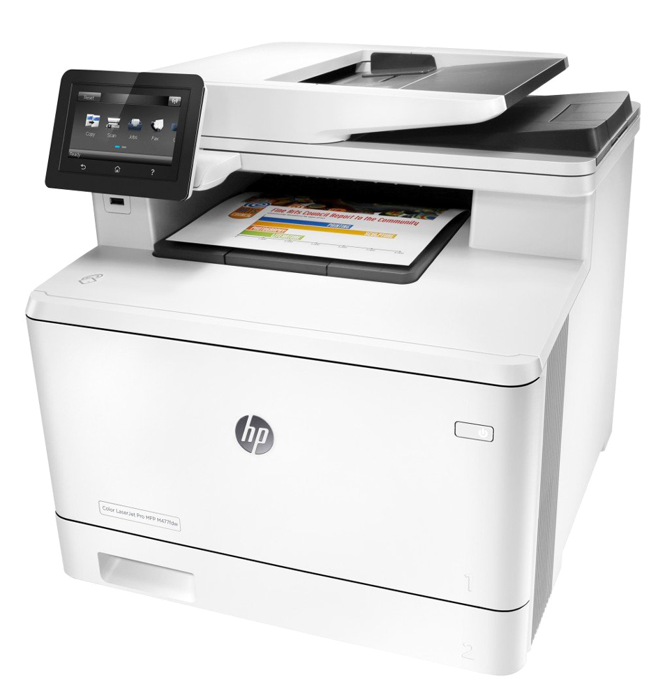 HP used εκτυπωτής LaserJet Pro M477fdw, color, MFP, WiFi, με toner