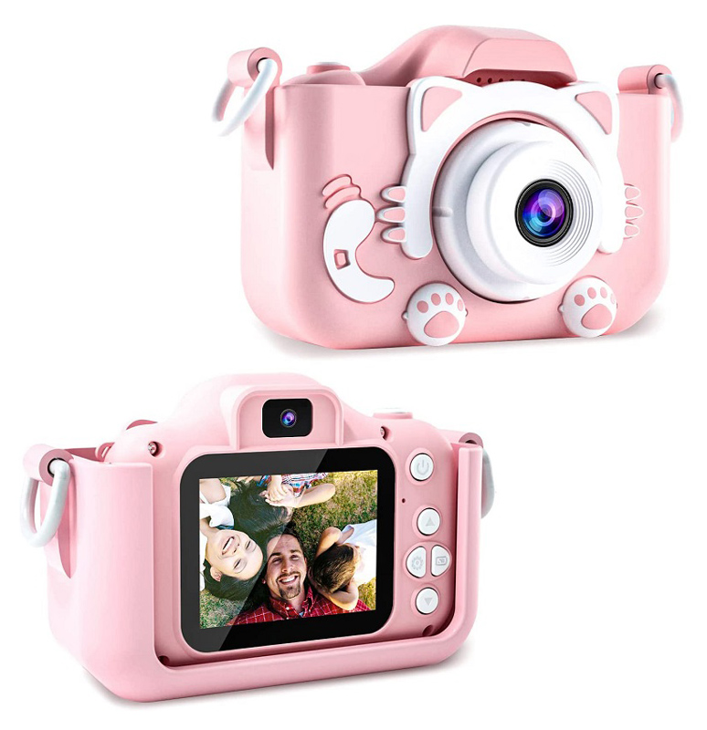 WOWKIDS παιδική φωτογραφική μηχανή C05 με 2″ οθόνη, 8MP, ροζ