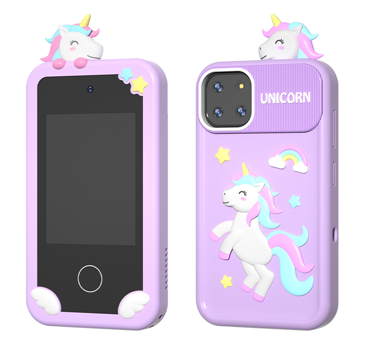 WOWKIDS παιδικό smartphone με κάμερα P1 Plus, 2.8″ οθόνη αφής, μωβ