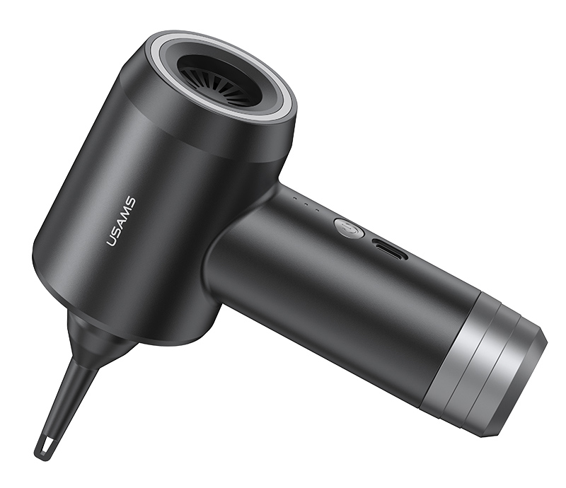 USAMS 2 σε 1 σκουπάκι χειρός & air duster ZB291, 60W, 4000mAh, μαύρο