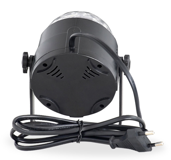 LED φωτορυθμικό φωτιστικό ZS48 με χειριστήριο, RGB, 3W, μαύρο