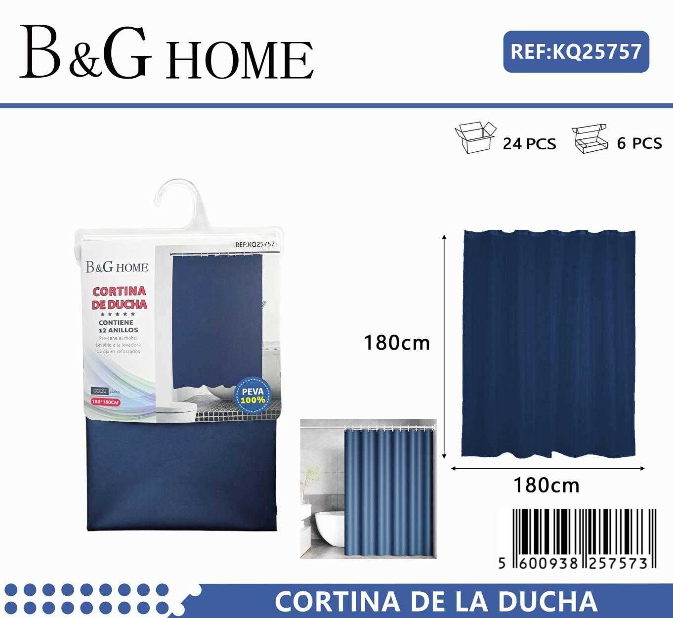Κουρτίνα μπάνιου – Blue – 1.8×1.8m – 25757
