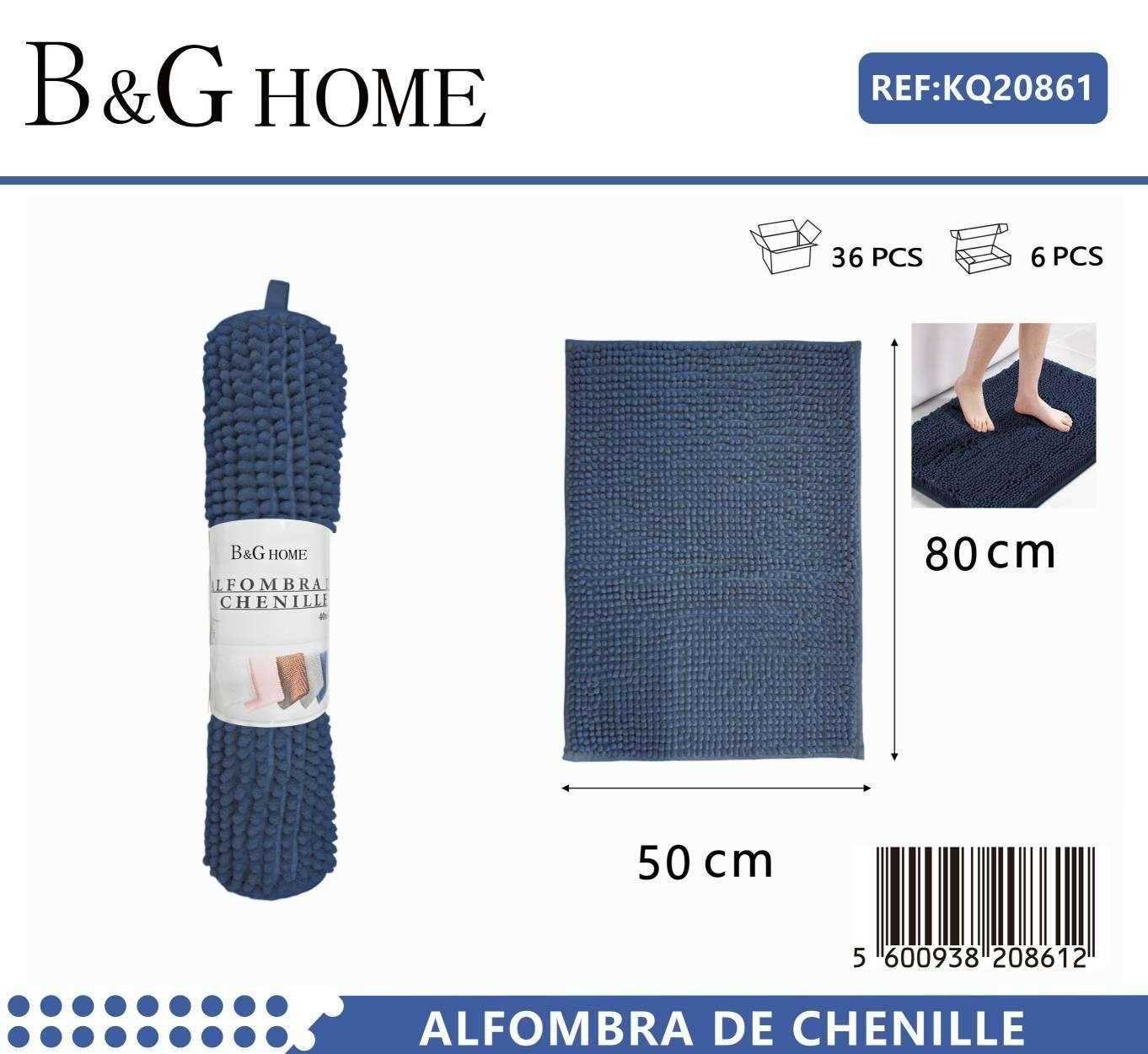 Πατάκι μπάνιου – M0840 – 50x80cm – Blue – 20861