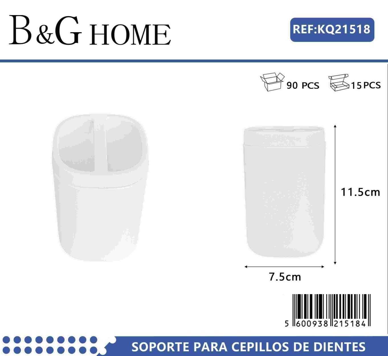 Θήκη οδοντόβουρτσας πλαστική – White – 21518