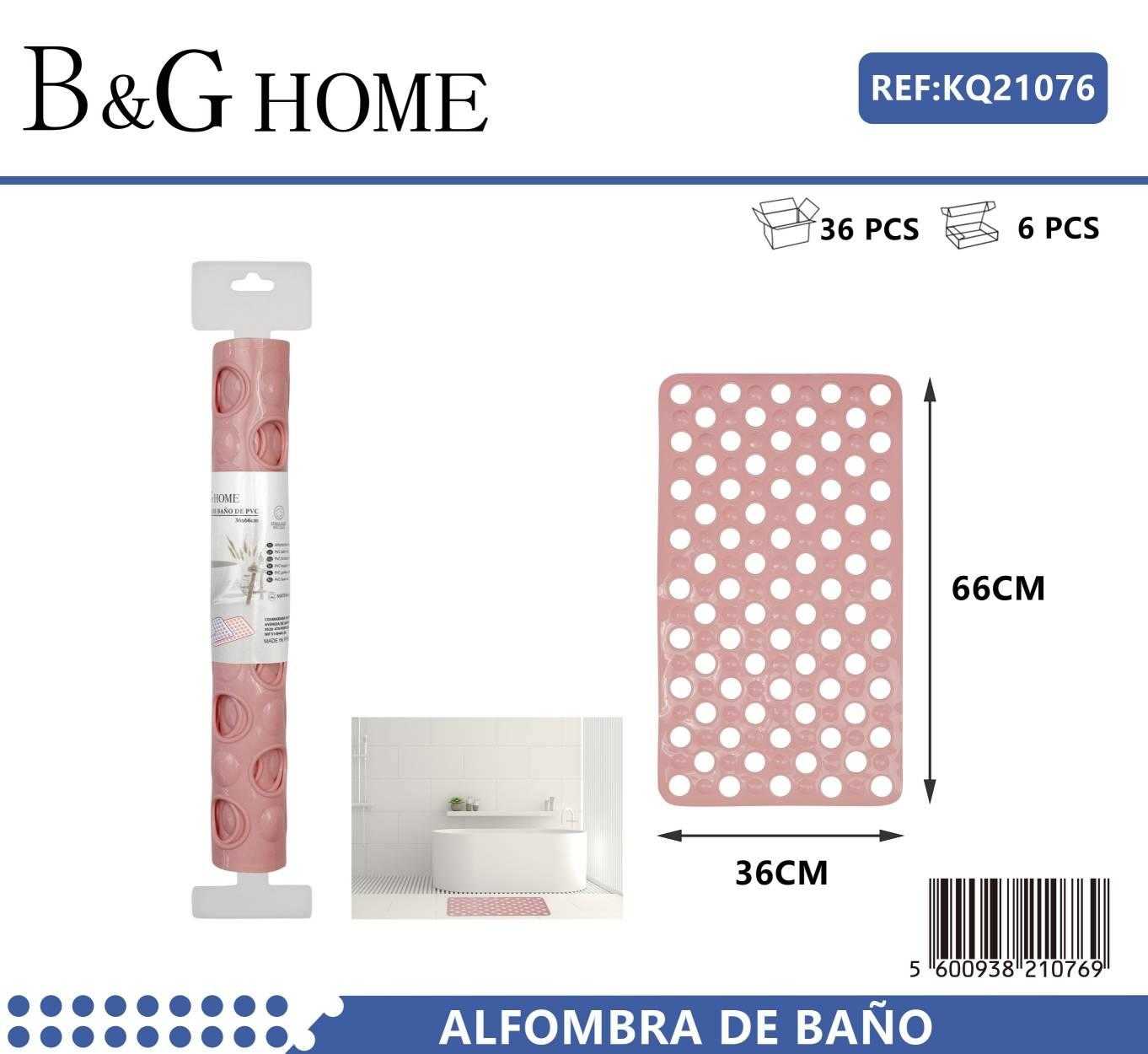 Αντιολισθητικό πατάκι μπάνιου – M0839 – 36x66cm – Pink – 21076