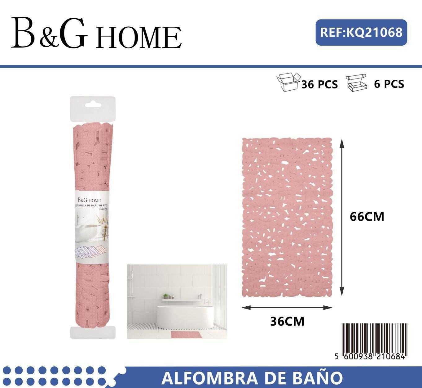 Αντιολισθητικό πατάκι μπάνιου – M0839 – 36x66cm – Pink – 21068