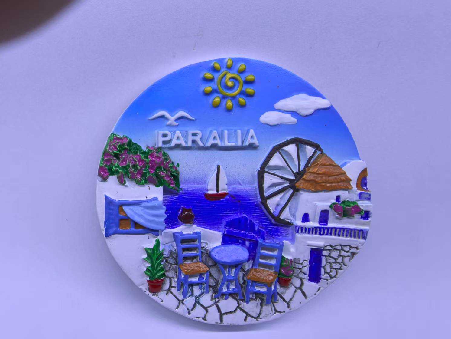 Τουριστικό μαγνητάκι Souvenir – Σετ 12pcs – Paralia – 678424