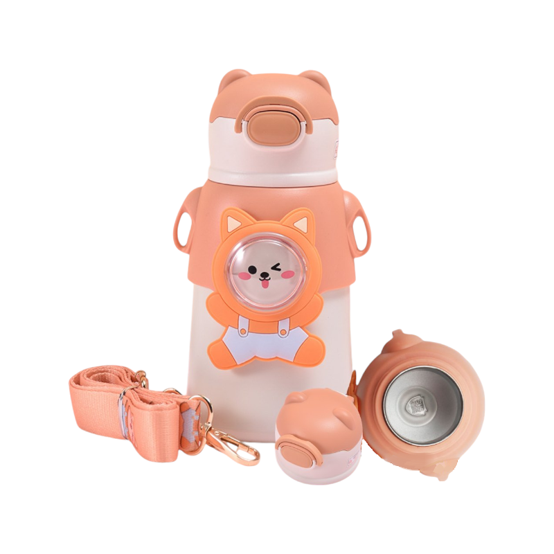 Παιδικό φορητό παγούρι-θερμός – H228 – 520ml – 000911 – Pink