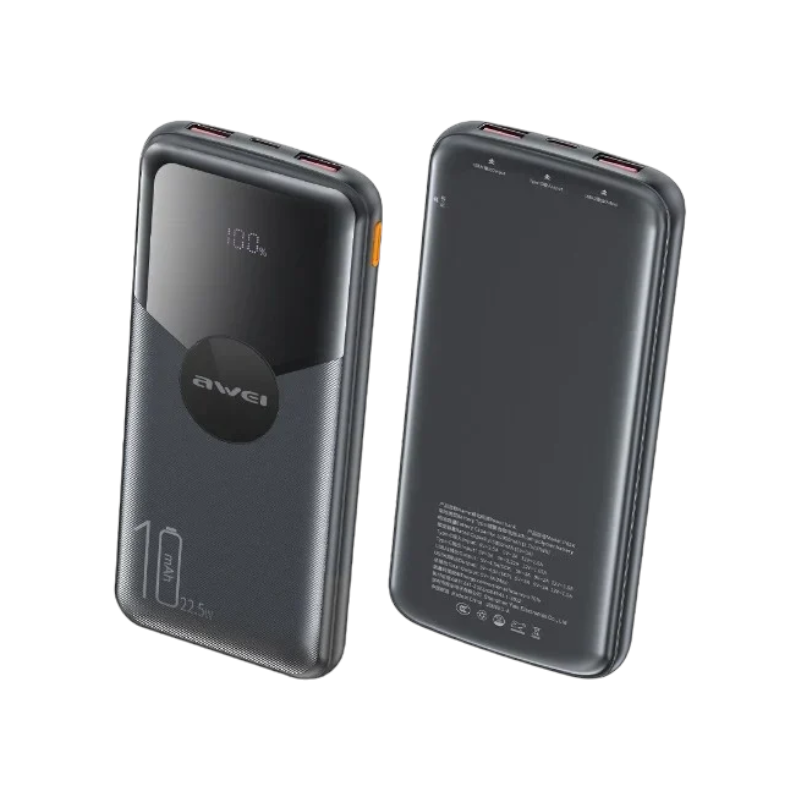 Powerbank – P63K – 10.000mah – 22.5W – AWEI – 009874 – Black