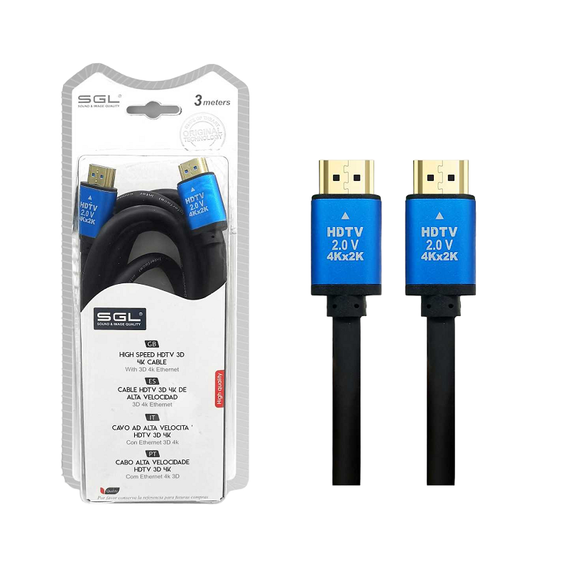 Καλώδιο HDMI – 1594-3D-4K – Male/Male – 3m – 094809