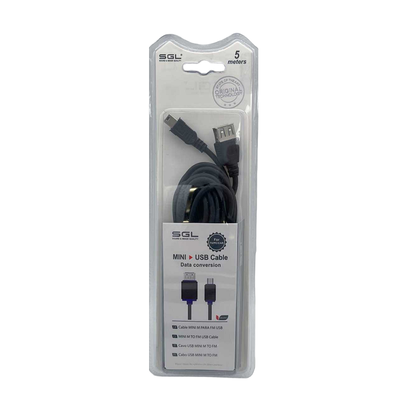 Καλώδιο μεταφοράς δεδομένων – Data – 17S – USB-A female/USB Mini male – 1.5m – 097480