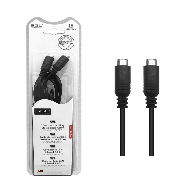 Kαλώδιο επέκτασης ήχου – 402C01 – Jack 3.5mm Female/Female – 1.5m – 097787
