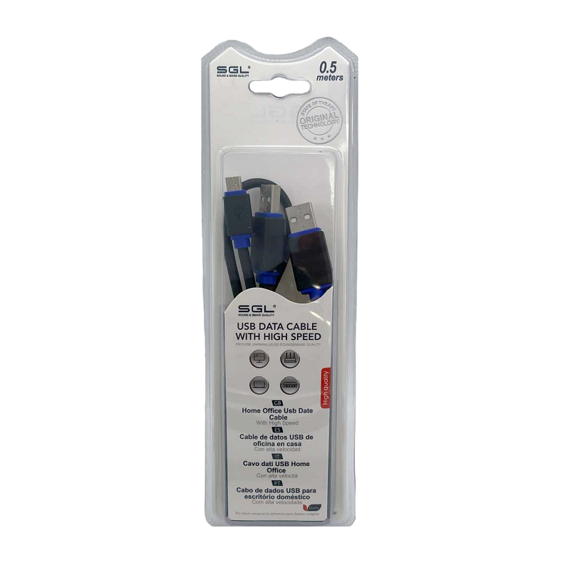 Καλώδιο μεταφοράς δεδομένων – 1555 – USB Mini/2 x USB A male – 50cm – 097978