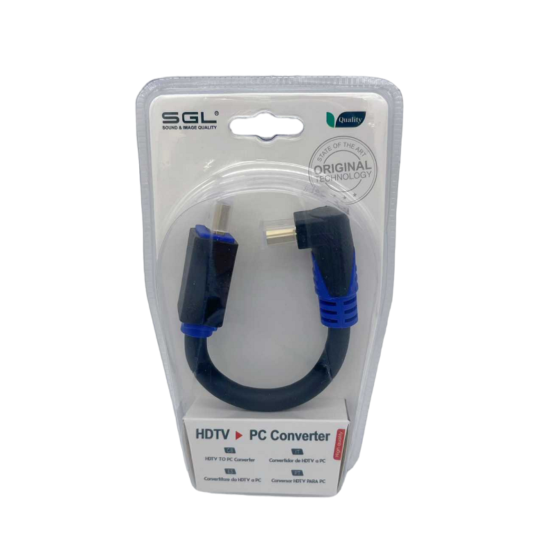 Αντάπτορας καλώδιο HDMI γωνιακό 90° – A1592F-02 – Male/Male – 098050