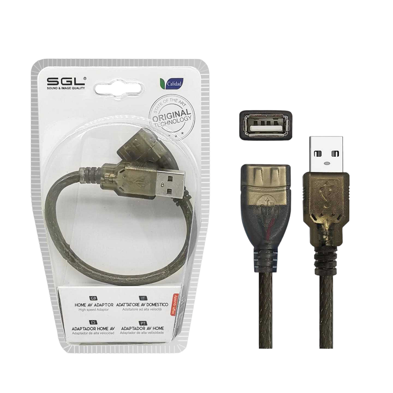 Αντάπτορας καλώδιο – USB-A male/female – 4S-01 – 20cm – 098081