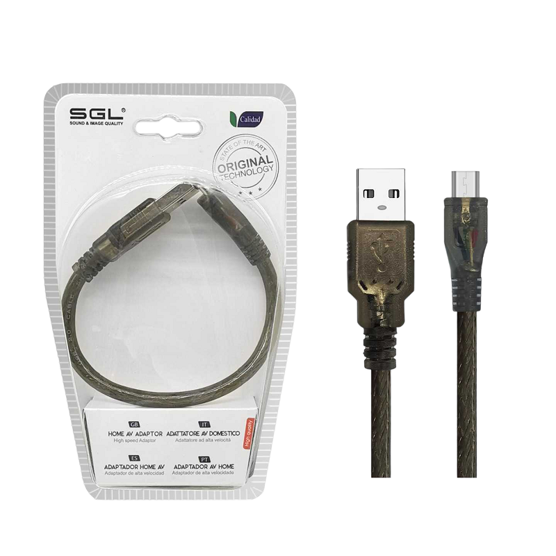 Αντάπτορας καλώδιο – USB-A male/Micro USB – 13S-01 – 20cm – 098104