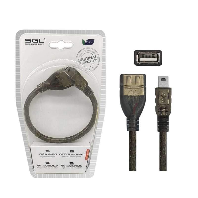 Αντάπτορας καλώδιο – USB-A female/Micro USB – 17S-01 – 20cm – 098111