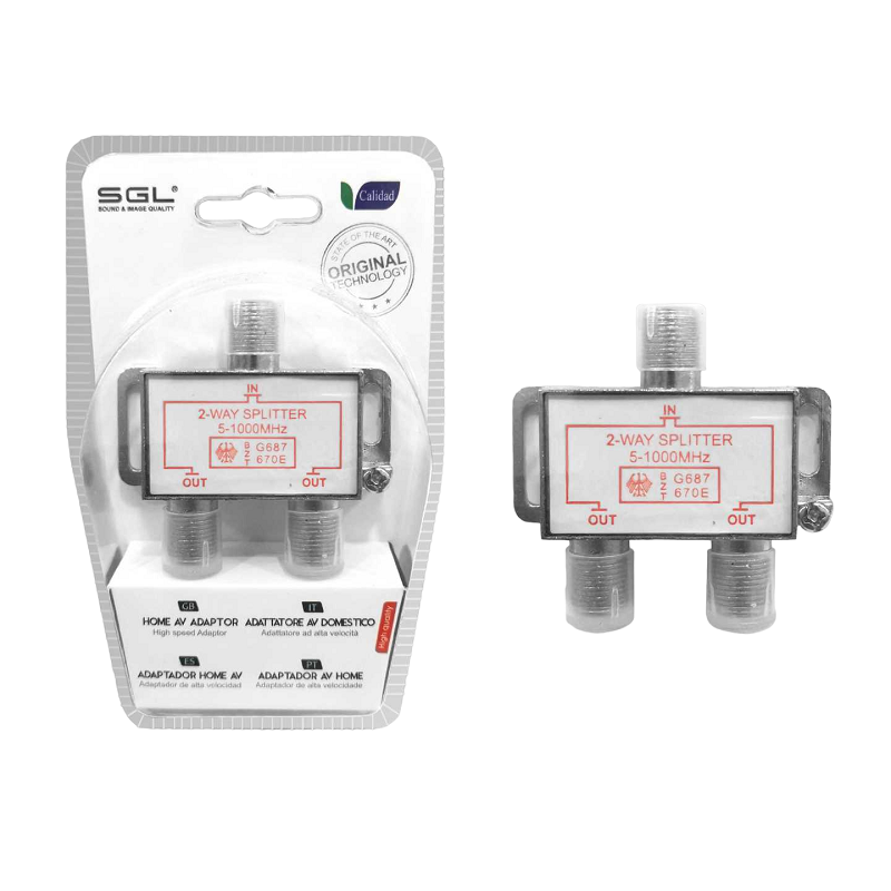 Διακλαδωτής σύνδεσης κεραίας TV – 2Way Splitter – 1801 – 098494