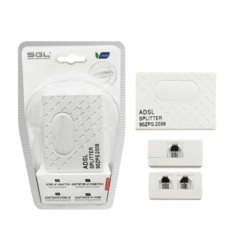 Διακλαδωτής ADSL με φίλτρο για Modem/Router & PSTN – ADSL Splitter – 1790 – 098524